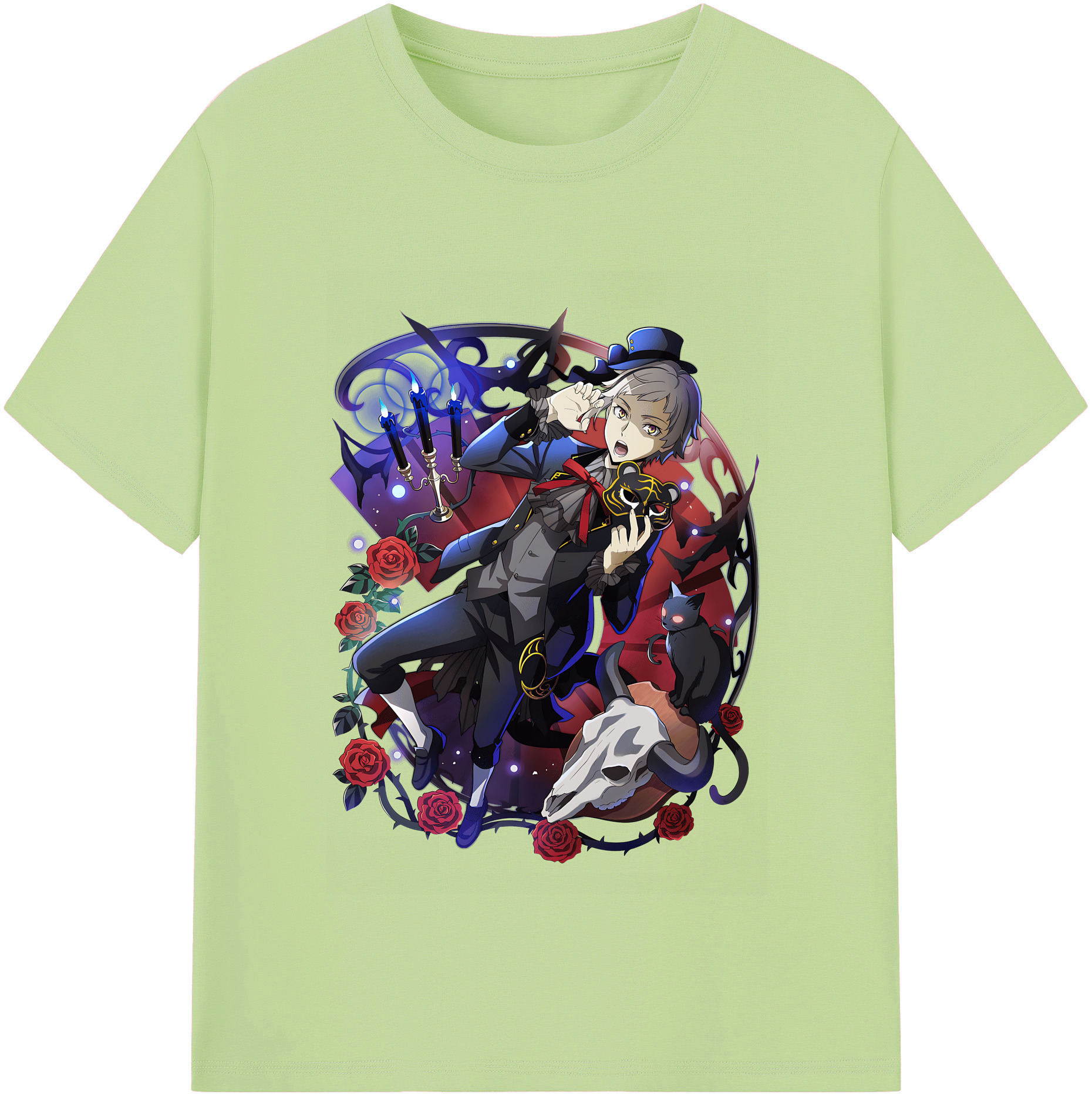 （画像用） 文豪ストレイドッグス Bungo Stray Dogs 綿100％半袖Tシャツ（フロントプリント）
